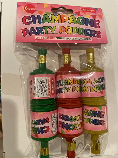 Champagne Party Poppers With All The Traditional Flavors Ingredients