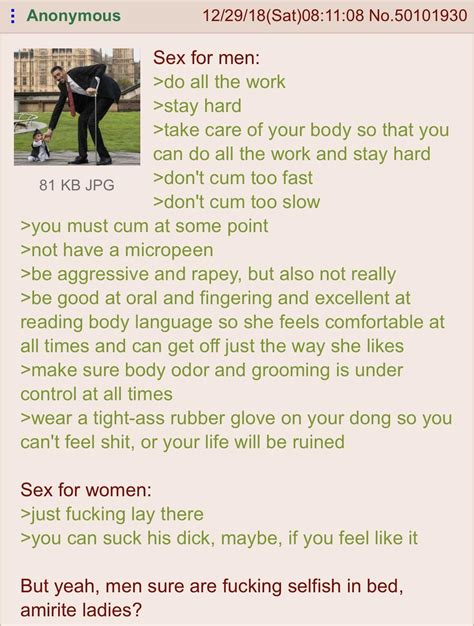 sex in a nutshell r greentext greentext stories know your meme