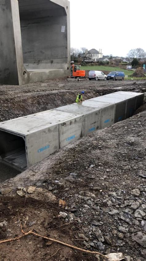 Fitting Precast Box Culverts In Schull Co Cork Croom Concrete