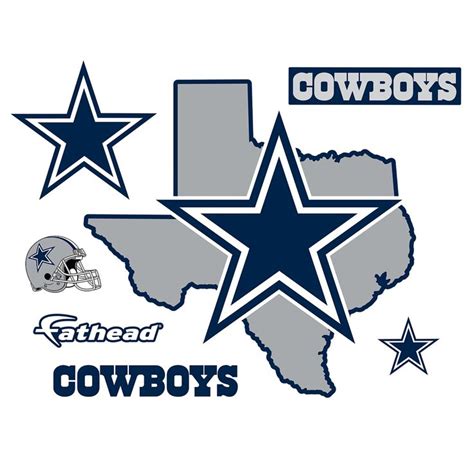 Dallas Cowboys State Of Texas Officially Licensed Nfl Removable Wall