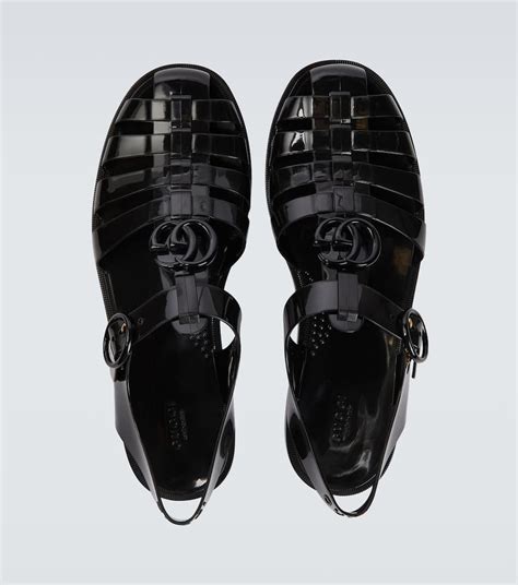 Gucci Rubber Sandals Mytheresa