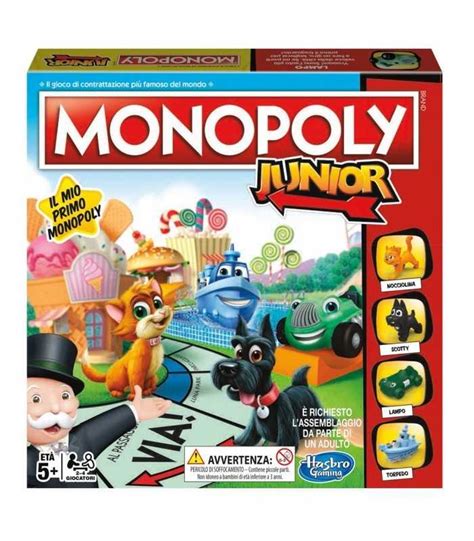 Monopoly Junior Con Pedine Nuove Hasbro Futurartshop