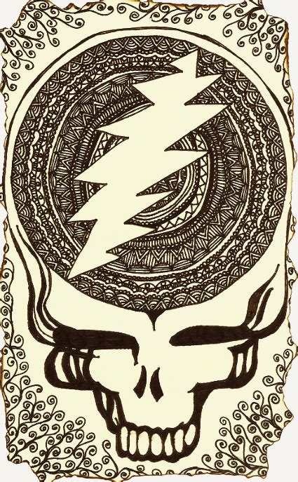 Drawing Sketch Grateful Dead The Grateful Dead Steal Your Face