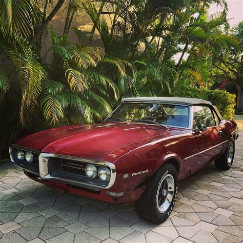 1968 Pontiac Firebird Sprint Convertible Red Rwd Manual Sprint