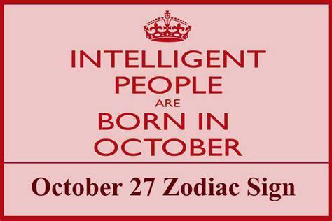 October 27 Zodiac Sign October 27th Zodiac Personality Love