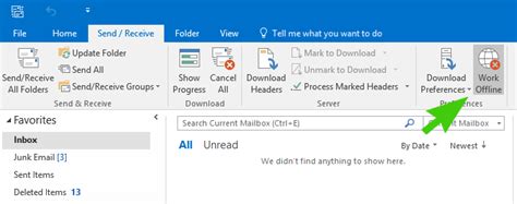 How To Turn Off Working Offline In Outlook 2016 And Outlook 2013