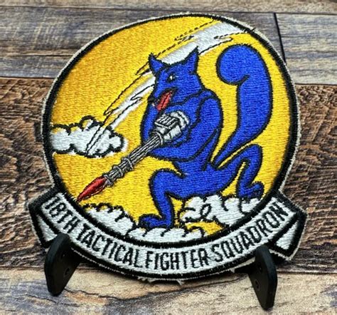 Original Usaf 18th Tactical Fighter Squadron Patch Vietnam War Fighter