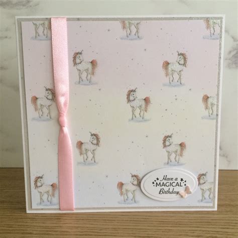 Handmade Unicorn Birthday Card Greeting Cards Cards For Her Etsy Uk