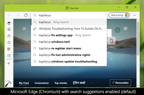 Enabledisable Search Suggestions In Microsoft Edge Chromium