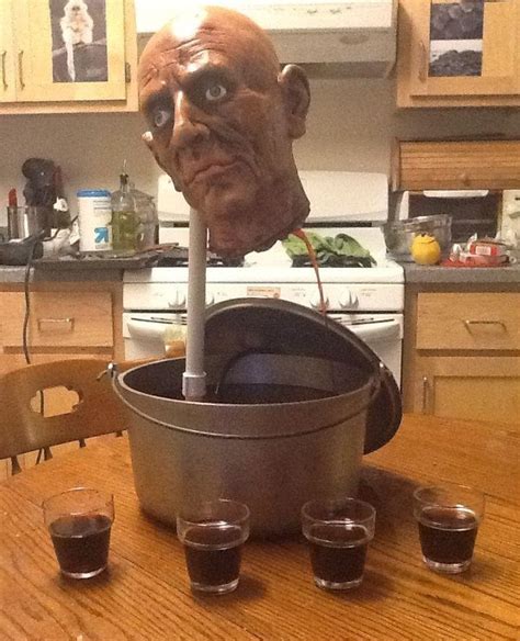 Diy Decapitated Head Drinking Fountain The Perfect Way To Serve Blood
