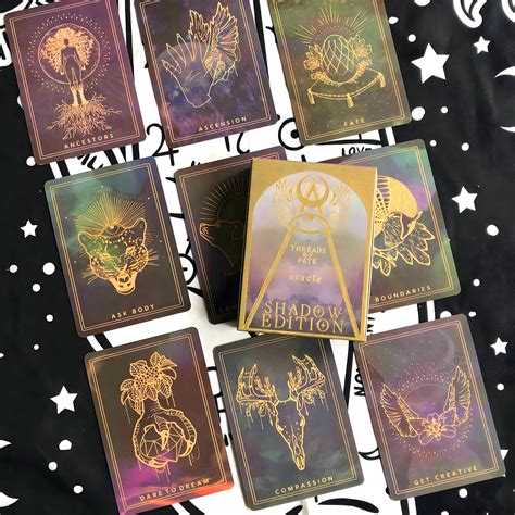 Threads Of Fate Oracle Cards Deck Shadow Edition Beginners Etsy