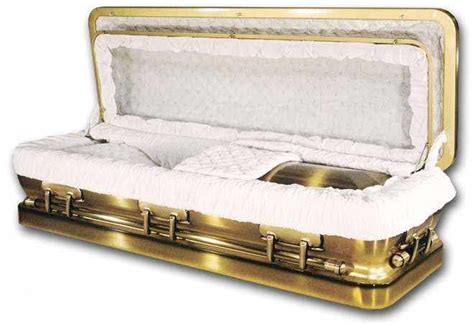 Bronze Hallmark Glass Sealed Casket X Press Casket Funeral Caskets Gold Casket