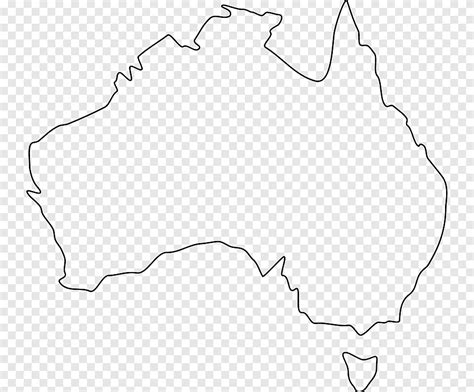 Australia Blank Map World Map Outline Australian Border Angle Png