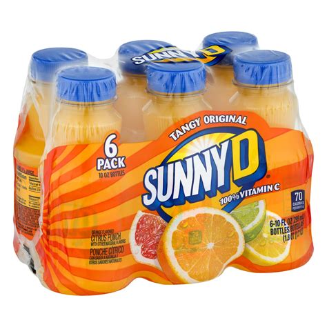 Sunny D Juice Orange 10 Fl Oz 6 Count Sunny D Juice
