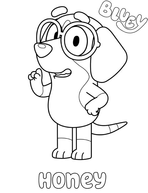 Free Printable Bluey Coloring Pages