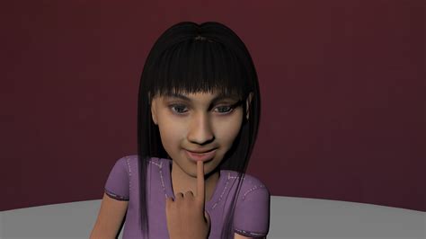 3d Indian Teenage Girl Turbosquid 1336882
