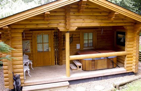 Bardola Lodge One Of Our Two Log Cabins With Private Hot Tubs Manor