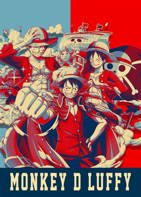 Monkey D Luffy Poster Art Print By Lost Boys Dsgn Displate One