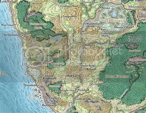 Forgotten Realms Sword Coast Map Maping Resources
