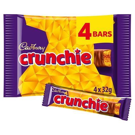 cadbury crunchie chocolate bar multipack 4pk morrisons