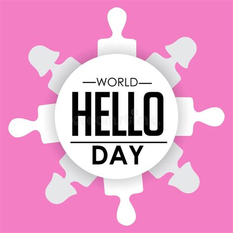 World Hello Day Stock Illustration Illustration Of Connection 83168080