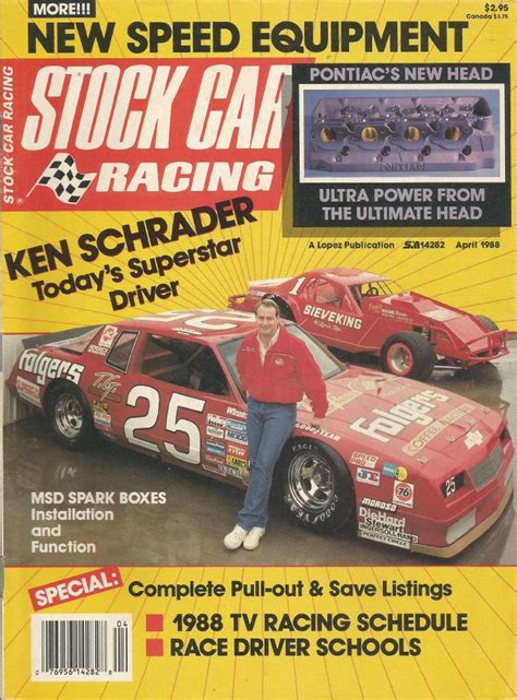 Stock Car Racing 1988 Apr Ken Schrader Caveman Dan 1980 1989 Jim