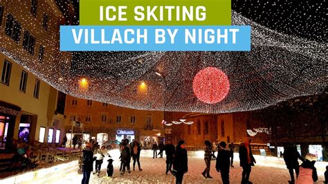 Ice Skiting By Night In Villach Youtube
