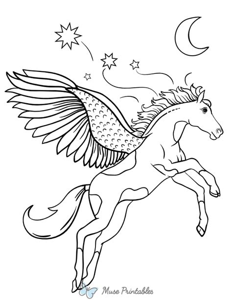 Printable Pegasus Coloring Page