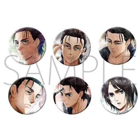 Attack On Titan Character Badge Collection Vol 3 Eren Art Pic Box