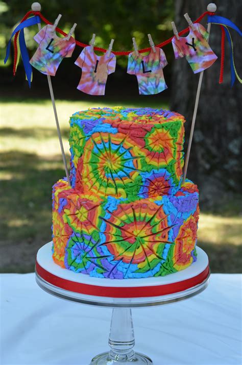Birthday Cakes I Made This Cake For A Tie Dye Birthday Party The