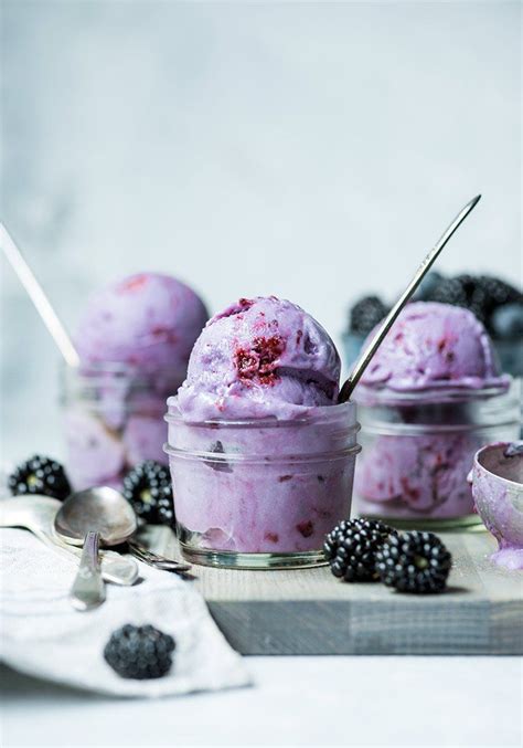 Purple Sweet Potato Ice Cream With Blackberry Swirl Nosh And Nourish