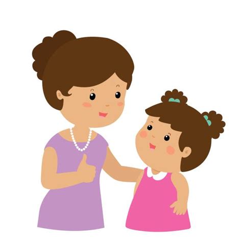 Parent Encouraging Child Clip Art Vector Images And Illustrations Istock