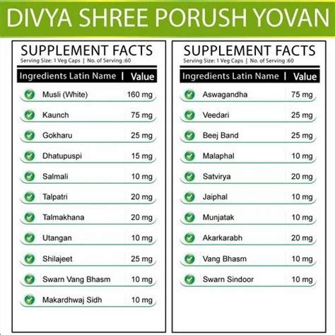 Divya Shree Sexual Health Supplements Suppliers Jeevan Care Ayurveda Packaging Size 60