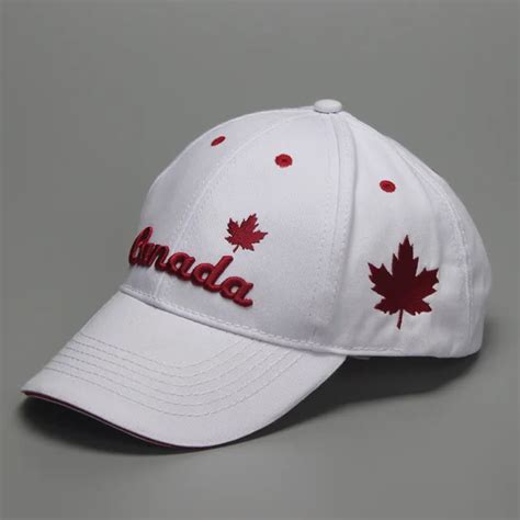 Maple Leaf Canada Canadian Patriot Baseball Cap Hat 3d Embroidered