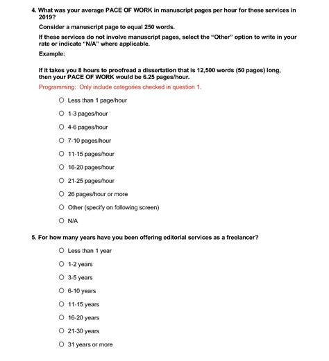 Rates Survey Report Editorial Freelancers Association