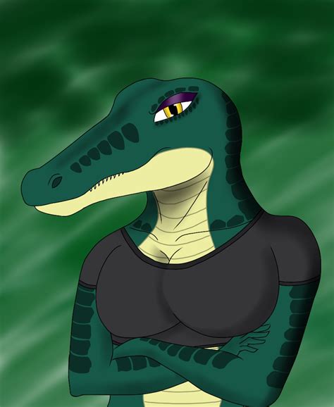 Anthro Alligator Grumpy Gator Gal By Amimar On DeviantArt