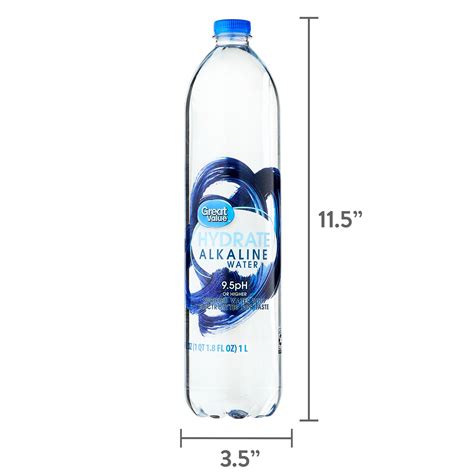 Great Value Hydrate Alkaline Water Fl Oz Bottles Count Ph
