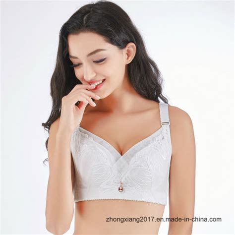 china wireless adjsutable underwear plus size bra for big boobs lady china bra big boobs bra