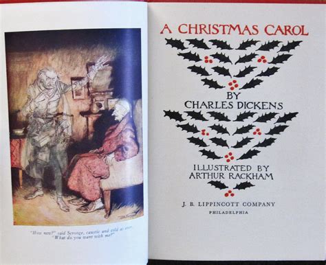 A Christmas Carol Illustrated By Arthur Rackham By Dickens Charles