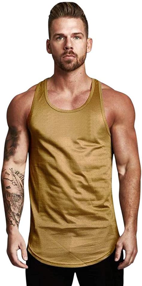 Ttlove Rmelloses M Nner Tanktop T Shirt Mesh Atmungsaktiv Bodybuilding