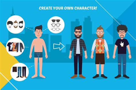 Male Character Creator By Twb Supply Co Thehungryjpeg