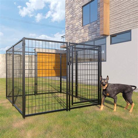 Coziwow 8 Panel Heavy Duty Dog Kennel Pets Shelter Playpen Outdoor 5x