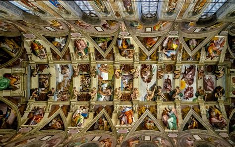 Sistine Chapel Ceiling Hd Wallpaper Mural Wall