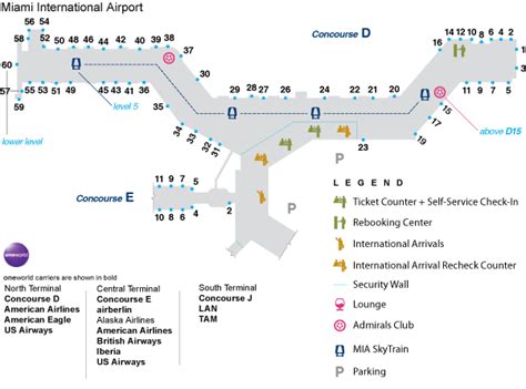 Miami Airport Concourse D Airlines