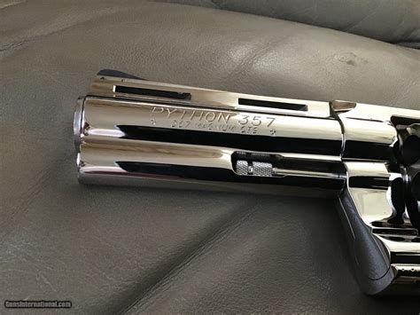 Colt Python 357 Magnum 4 Bright Nickel Mfg 1977 New Unfired
