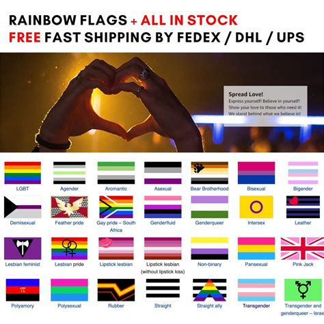 2021 Different Lgbt Rainbow Flags 3x5ft 90x150cm Lesbian