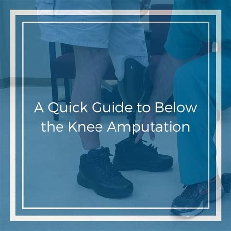 A Quick Guide To Below The Knee Amputation Premier Prosthetic