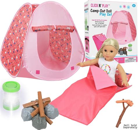 Dolls And Accessories 14 18 Inch Doll Accessories No Poles To Assemble Pop Up Camping Tent With