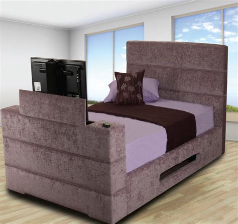 Lifts to full height in under 30 seconds. Bedroom Combination Furniture Bed With Tv In Footboard ...