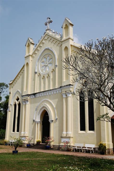 French Style Old Church Mekong Delta Vietnam Stock Photos Free